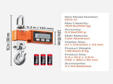 Digital Crane Scale, 1100 lbs/500 kg Max Capacity, Heavy Duty Industrial Hanging Scale with Cast V952-ZXDCDZK100GY2HJJS001V9