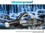 LED Headlamp Rechargeable,100000 Lumens Super Bright Head lamp Zoomable 3 Modes Waterproof Headlight V1366-AZ2-W-10291