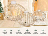 Jingle Jollys Christmas Lights 360 LED Fairy Light 3pcs Ball Decorations Set XMAS-MOT-BALL-WARM