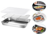 BBQ Grease Tray Storage Holder Set for Home Kitchen Use, and Easy to Clean V1369-AZ3-W-25375