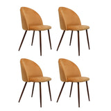 Levede 4x Dining Chairs Seat French Mustard CH1037-2-MUX2