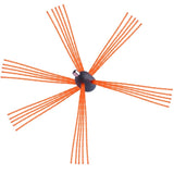 10 m Chimney Sweep Kit, w/ 10 Reinforced Nylon Flexible Rods, Ergonomic Chimney Cleaning Brush, V952-YCS33YC1PCS1U8REHV0