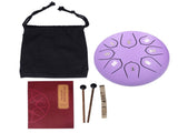6in 8 Tones Tongue Drum with Mallets Music Book Musical Percussion Instruments for Meditation V1294-YM0714-3117210189212