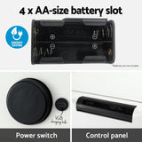 Devanti 50L Sensor Bin Motion Rubbish Bins Kitchen Automatic Trash Can White SB-D-50-K250-WH