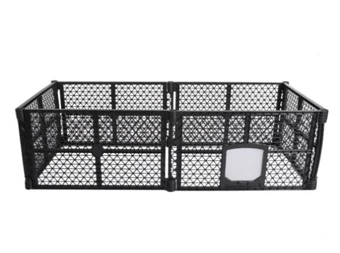 PaWz Pet Playpen Folding Dog Plastic M Medium PT1122-M-BK_NZ