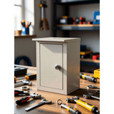 Weatherproof Outdoor Electrical Meter Box Grey Metal for Home Quick Installation V1370-AZ4-12012
