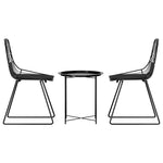 Gardeon 3PC Outdoor Bistro Set Patio Furniture Lounge Chairs Table Garden ODF-CHAIR-ST8001-3PC