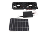 Solar Exhaust Fan IPX7 Waterproof Safe 20W Solar Panel Ventilation Fan with Energy Storage Box for V1294-YM0901-3111240101311