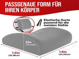 Orthopedic Seat Cushion - Memory Foam Lumbar Support for Office Chair & Car V1263-JX-3597