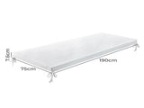 Dreamz Gel Memory Foam Mattress Topper Camping Bed Car Mattress Roll Floor Mat MP1021-WH-T-AU