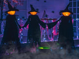 3 Pack Light Up Halloween Witches Decorations Holding Hands with Glowing Faces and Stakes for Yard V1237-ZY00B0CVTHWV57