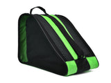 Green 3-Compartment Roller Skate Bag Breathable Mesh Ice Skate Carrier with Adjustable Shoulder V888-ELOSUNG43031