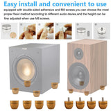 4 Pcs Ball Beads Speaker Feet Turntable Platform Pads Audio Shock Absorber Subwoofer V1192-AZ-W-11920