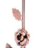 Jewelry Stand Elegant 3D Rose Style Stable Electroplated Metal Jewelry Holder for Necklaces V1294-YM0901-3117260014011