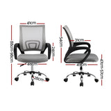 Artiss Mesh Office Chair Mid Back Grey OCHAIR-G-2004-GY