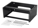 6U Wall Mount Network Rack, 14 in/355.6 mm Depth, 50 lbs/22.68 kg Max Weight Capacity Wall Mount V952-WLJJ6U14YC007I4RXV0