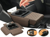 Car Center Console Armrest Pillow, Memory Foam Auto Armrest Box Cover with Cup Holder and Phone V1189-WXFWAL-20260319-00732