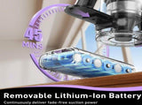 Cordless Vacuum Cleaner, 10 in 1 Stick Vacuum with Powerful Suction, Hose, Green LED Light, V1313-AU-A27V