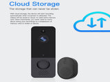 WiFi Wireless Video Doorbell Camera with Indoor Chime, Waterproof V1263-JX-5045