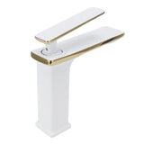 Copper Wash Basin Tap Hot Cold Mixing Faucet with Single Hole Long Handle for Bathroom UseG9/16 V1294-YM0901-3112210055113