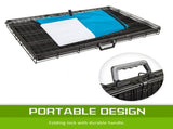 Wire Dog Cage Foldable Crate Kennel 30in with Tray BLUE Cover Combo V274-PET-WCCV30-BU