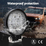 Giantz Pair LED Driving Lights 4.5 Inch Flood Spot Lights Car Truck SUV 12V 24V CAR-DL-LED-RO-5-SET-BK