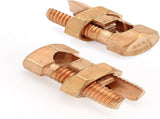 Grounding Split Bolt, 50 Pieces 4 Gauge 8 Gauge High Strength Split Bolt Connectors, Ground Wire V1258-DP02-C-2131