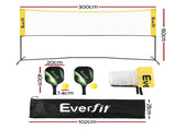 Everfit 10ft Portable Pickle Ball Net Adjustable Multi-Sport for Badminton Tennis Pickleball PB-B-10FT-GR