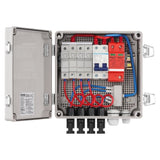 Solar PV Combiner Box 4 String 10A for Solar Panel System ABS Case IP65 V952-GFHLX4HL10ASCPG1OY3