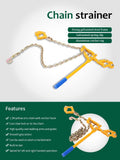 Heavy Duty Chain Ratchet Load Binder with 1000kg Pulling Capacity for Garden Fence Wire Tensioning V1341-ZY-9P2FAD35-YELLOW