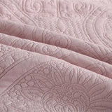 100% Cotton Embossed Blush Medallion Majesty Coverlet Bedspread Set V745-MMPAC061008Q13U