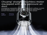 Silver and Orange Cordless Handheld Vacuum Cleaner 17000Pa High Suction Portable Rechargeable 5 in 1 V888-ELOSUNG53391
