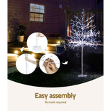 1.5M Christmas Tree 304 LED Solar Jingle Jollys XM-TR-TWIG-SOLAR-150-WH