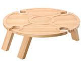 Outdoor Wine Table Portable Folding Wine Table Wooden Wine Glasses Wine Table Beach Wine Table V1294-YM0901-210512XA01