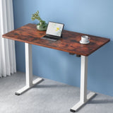 Artiss Standing Desk Motorised Sit Stand Desks Rustic Brown 140CM HASD-114G-WHDF-RBDB-140