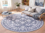 Artiss 120 cm Roung Rugs for Living Room Pad-Free Dense Dot Backing Stops Slipping & Robot Vacuum FLR-2133-120RO-GR