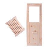 1 Set Ventilation Cover Wood Beige for Sauna Room Adults V1192-AZ-W-25126