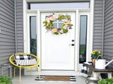 Christmas Wreath Handcraft Peony Wreath Artificial Spring Garland Wreath for Door Wall Wedding Party V1294-YM0523-220225XU01-1
