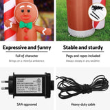 Jingle Jollys Christmas Inflatable Archwary Ginger 2.8M Illuminated Decorations XMAS-INF-GINGER-ARCH-10FT