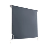 Instahut 1.5X2.5M Outdoor Blinds Awning Roll Down Canopy Retractable Outdoor Blinds Window Shade AWN-B-DOWN-PS-15-GREY