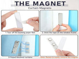 10 Pairs Outdoor Curtain Weights, 2.36"x 0.55" Waterproof Outdoor Curtain Magnets for Curtain, V1192-AZ-W-25317