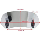 Motorcycle Windshield Adjustable Clip On Windscreen Wind Deflector Windshield Accessories For V1188-MS-227-1353