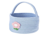 Adorable Sky-Blue Cotton Rope Basket for Home Organization 1Set V1366-AZ2-W-19220