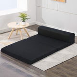 Giselle Bedding Foldable Mattress Folding Foam Bed Mat Double Black FOAM-MFM-CU02-DOU-MES-BK