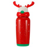 Portable Cute Stainless Steel Thermal Insulation Water Bottle with Straw for Children 500mlRed V1294-YM0901-3117200122911