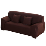 Coffee Color Dustproof Elastic Soft Polyester Sofa Cover Protector Furniture SlipcoversDouble People V1294-YM0901-3117200110012