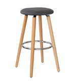 2 Cotton/Steel Modern Padded Barstools V196-BS1246G