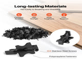 900PCS Deck Fasteners for Composite Decking Board, Universal Composite T Clips & Plastic V952-YBSJGJ900PCSM4HNI001V0