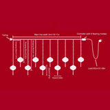 2022 New Year Red Lantern Curtain String Lights LED Spring Festival Fairy Light Street Festoon Light V1294-YM0715-10328603