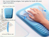 Gray Vaydeer Ergonomic Mouse Pad with Cushioned Wrist Rest and Smooth Tracking Surface V1347-890-BLU-60798